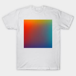 Abstract Color Gradient Orange to Purple T-Shirt